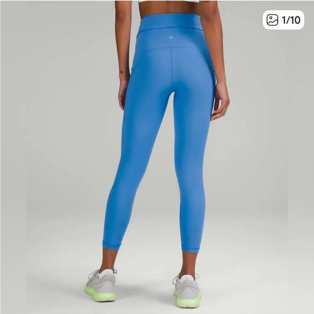 Lululemon Power Thru Hi Rise Tight Legging Blue Nile Womens 2